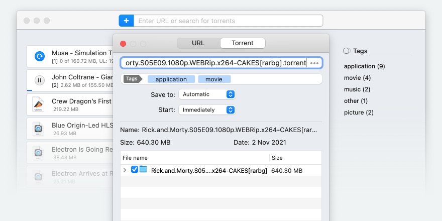 Folx Torrent Client for Mac